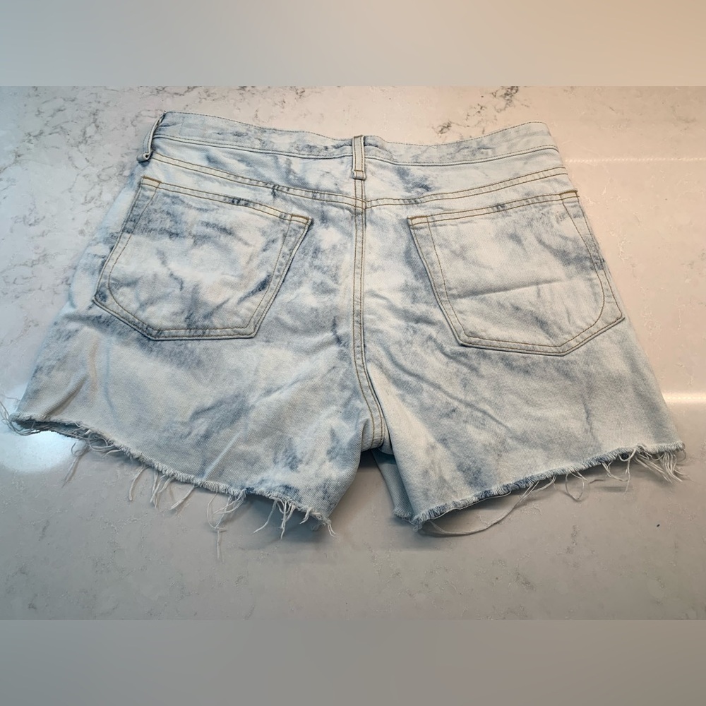 Rag & Bone Oasis Tie Dye Distressed Dre Low Rise Jean Shorts Size 28 - Picture 8 of 10